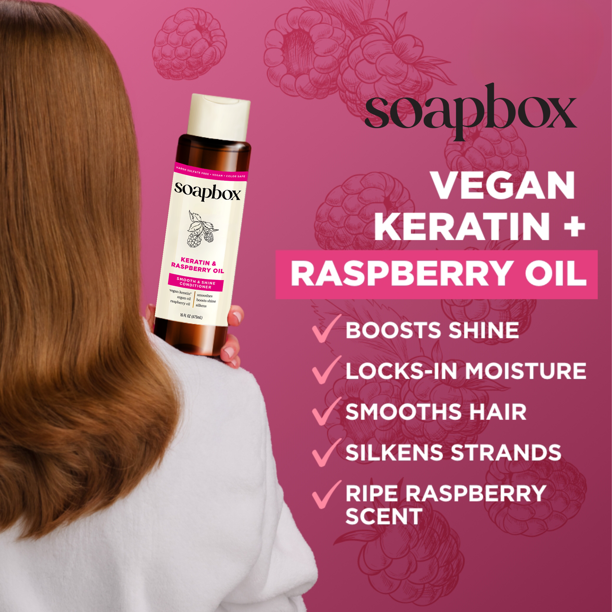 Keratin & Raspberry Seed Oil Smoothing Conditioner