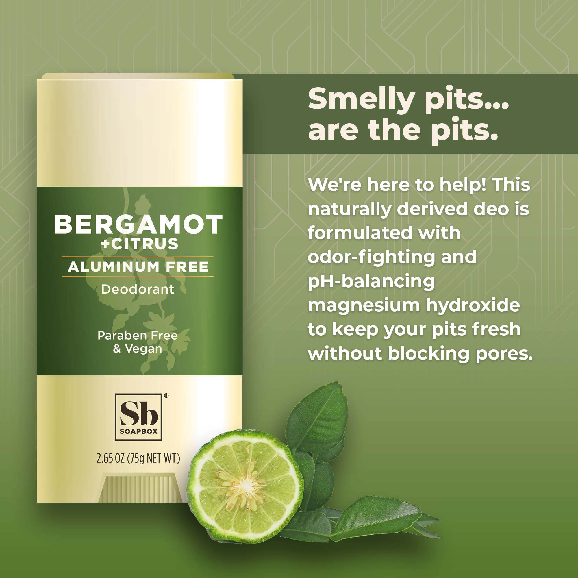 Bergamot + Citrus Aluminum Free Deodorant