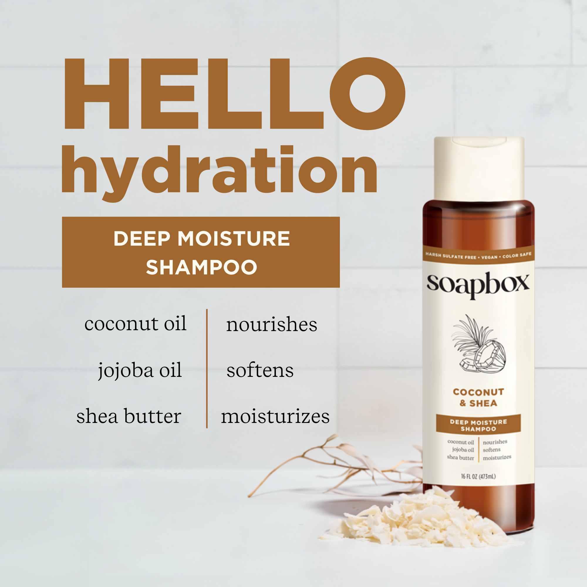 Coconut Oil Hydrating Shampoo + Conditioner Set