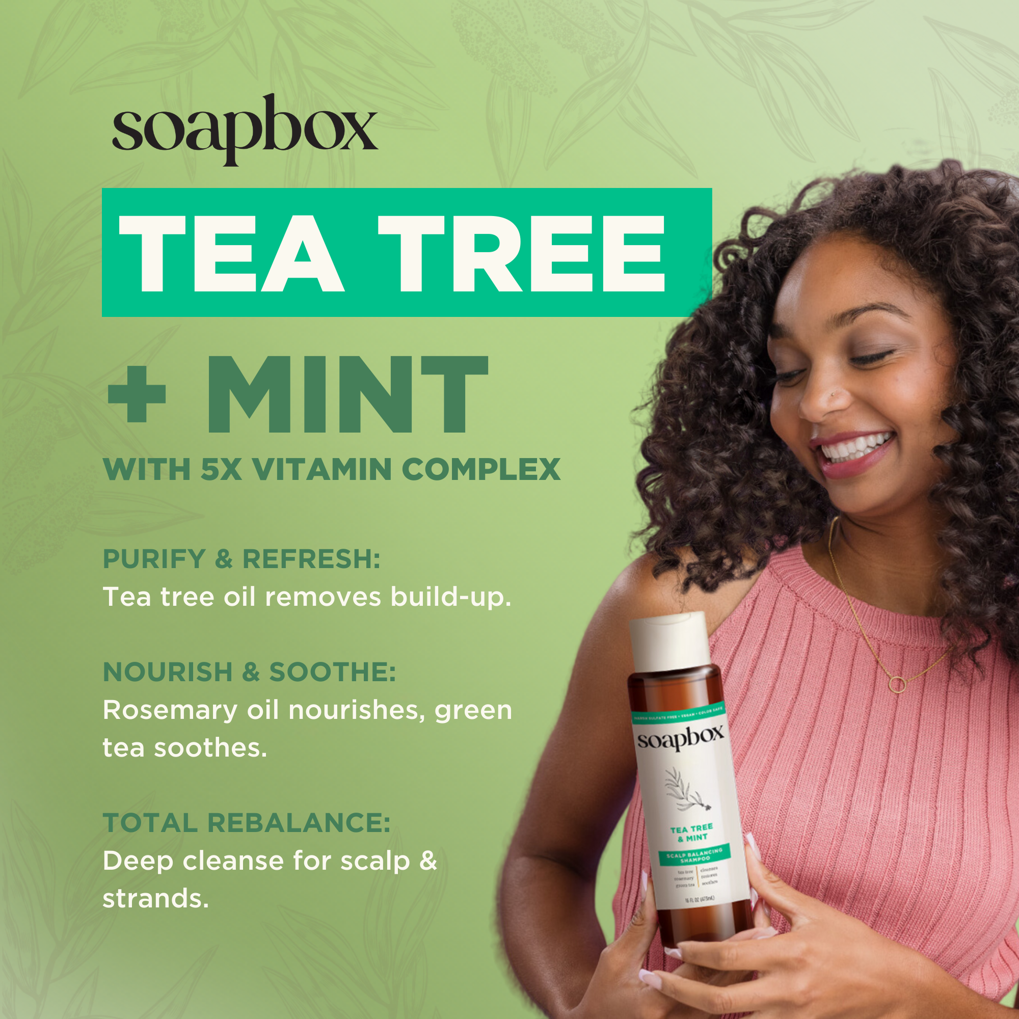 Tea Tree & Mint Scalp Balancing Shampoo + Conditioner Set