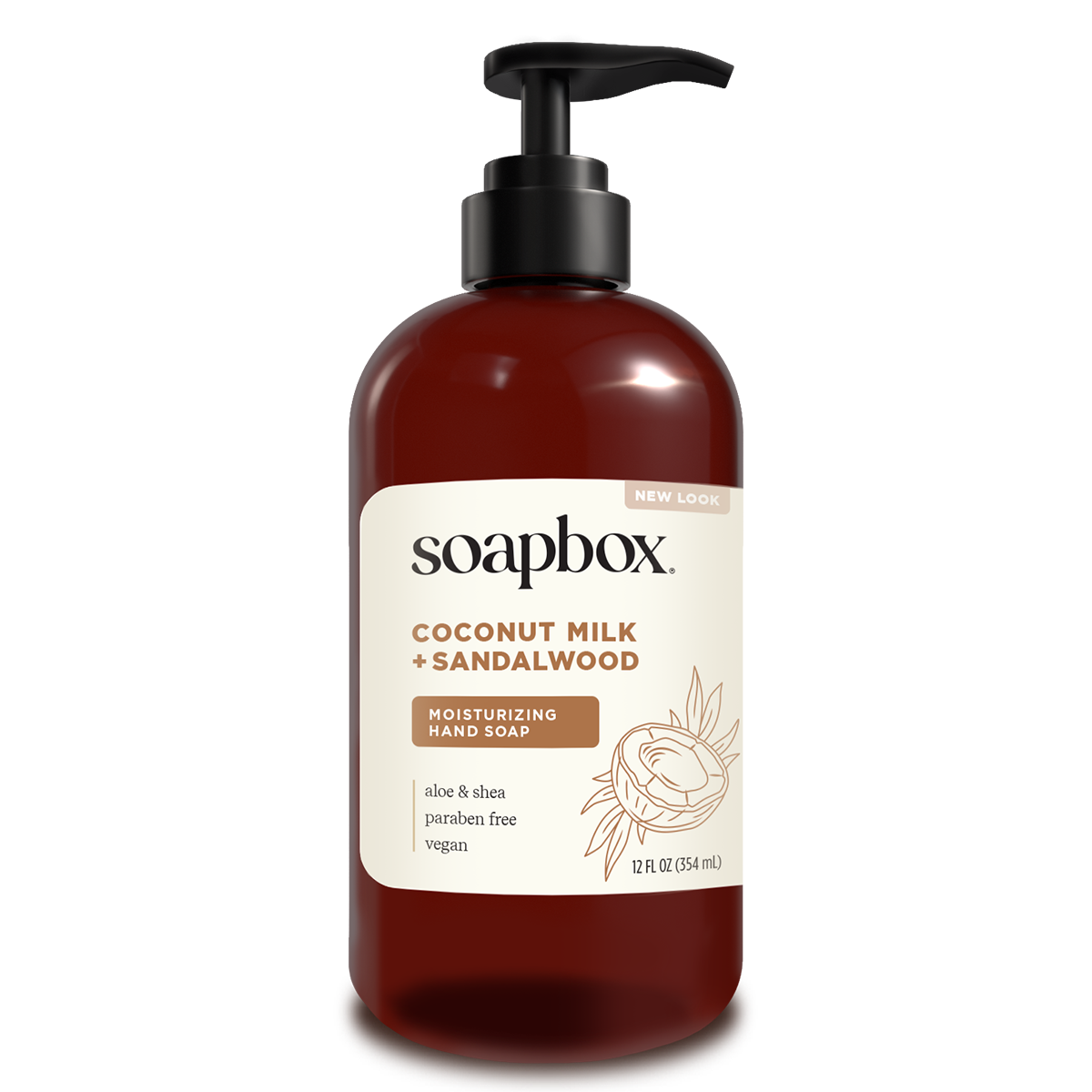 Coconut Milk + Sandalwood Moisturizing Liquid Hand Soap