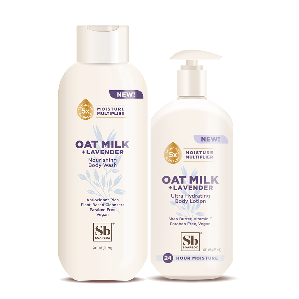 Oat Milk + Lavender Body Wash & Lotion Duo