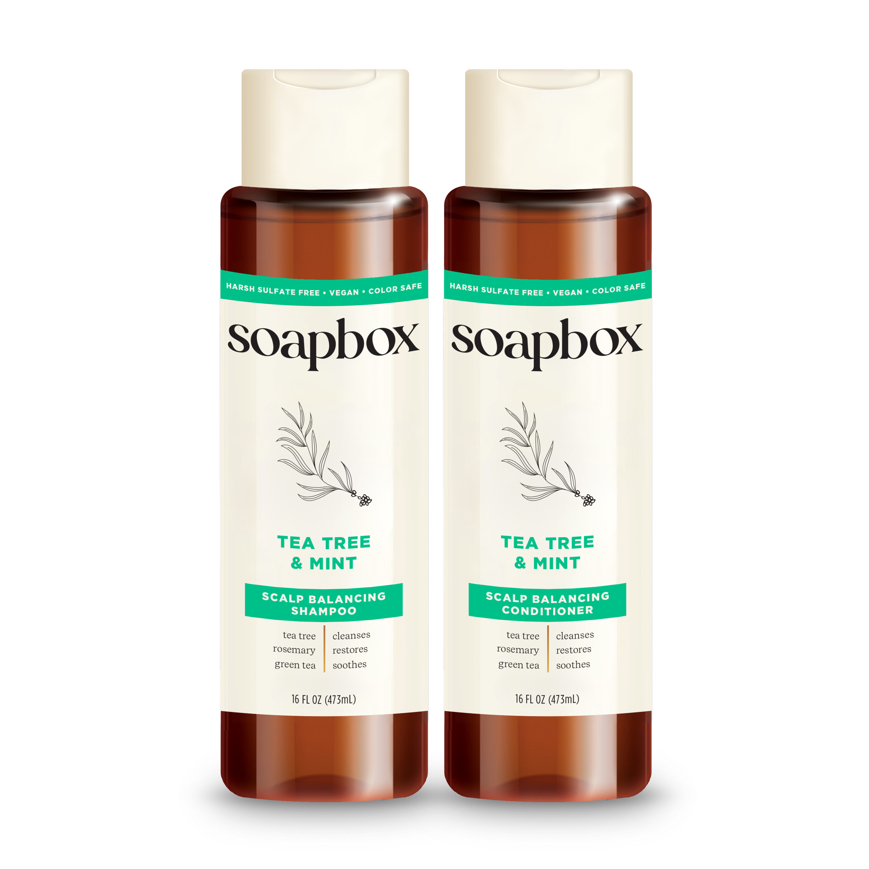 Tea Tree & Mint Scalp Balancing Shampoo + Conditioner Set