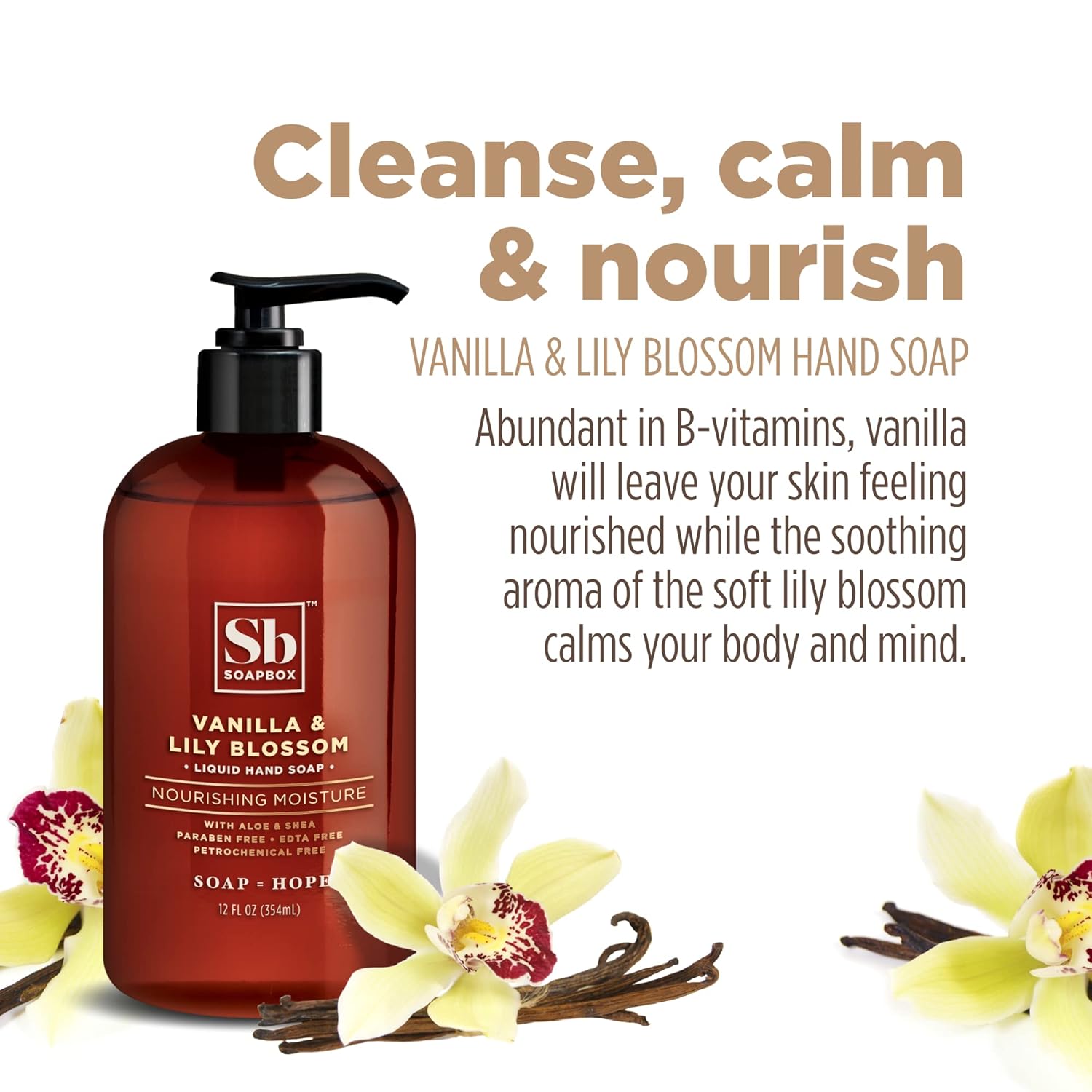 Vanilla & Lily Blossom Nourishing Moisture Liquid Hand Soap 3-Pack